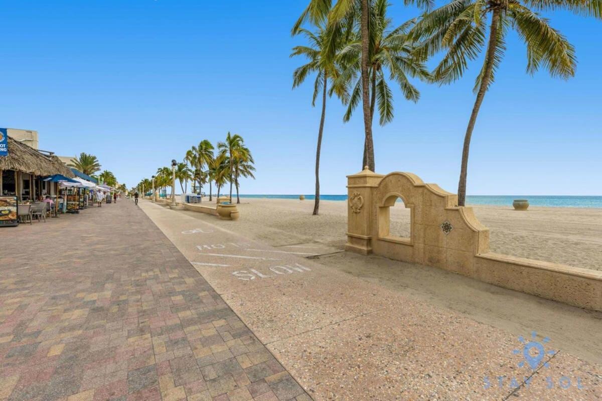 Hollywood Beach Broad - Walk - Amazing Pool - Hot Tub Exterior foto